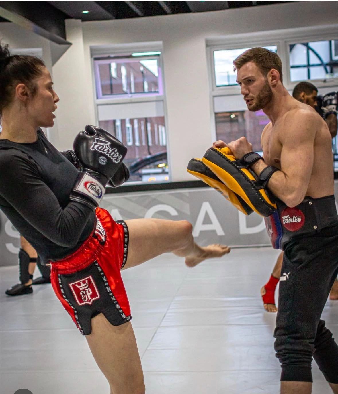 Group Muay Thai training session at Nolan Muay Thai Beckenham